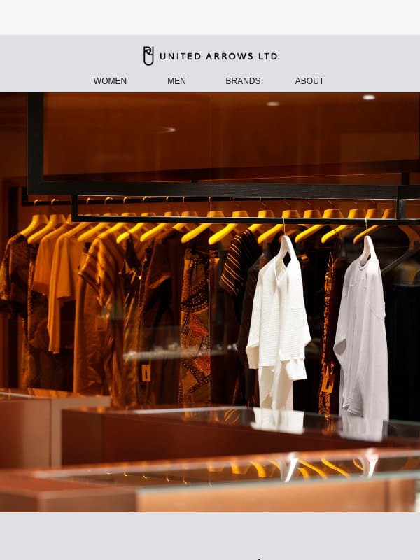 Notice of Temporary Website Unavailability | UNITED ARROWS GLOBAL ONLINE email from United Arrows Men