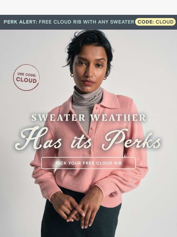 Your sweater comes with a plus-one email from Universal Standard