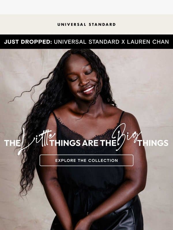 A Little Detail Goes a Long Way email from Universal Standard