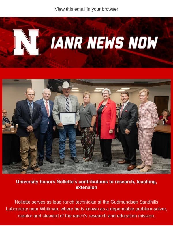 IANR News Now - June 25, 2026 email from University of Nebraska-Lincoln