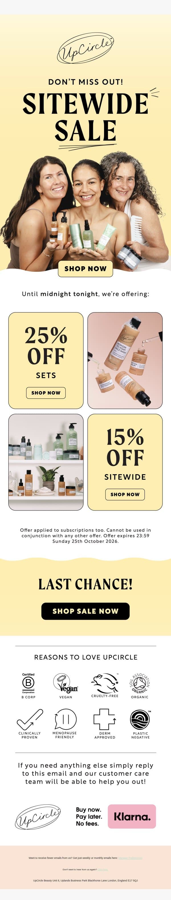 Last chance, UpCircler! ⏰ email from UpCircle screenshot