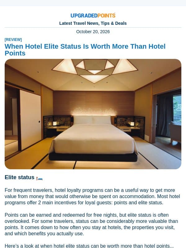 Qsuites from 51.8k points, Marriott Bonvoy promo, IRS payments, and more news! email from Upgraded Points