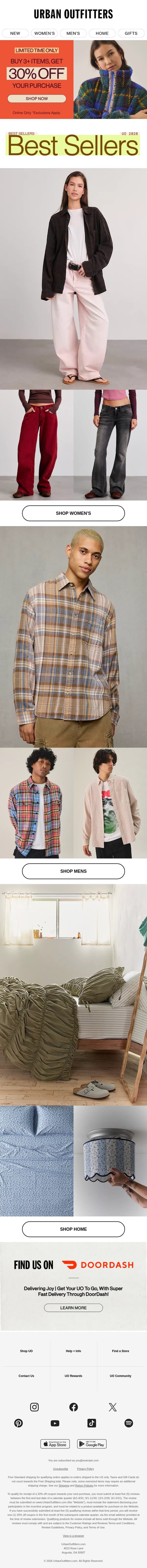 Trending for a reason 👀 email from Urban Outfitters screenshot