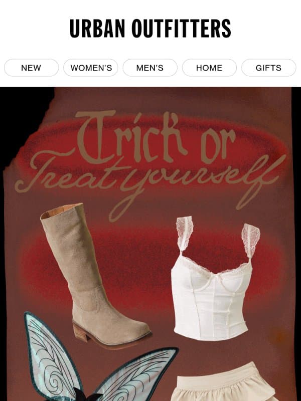 It’s almost Halloween! :jack_o_lantern: Are you ready? email from Urban Outfitters