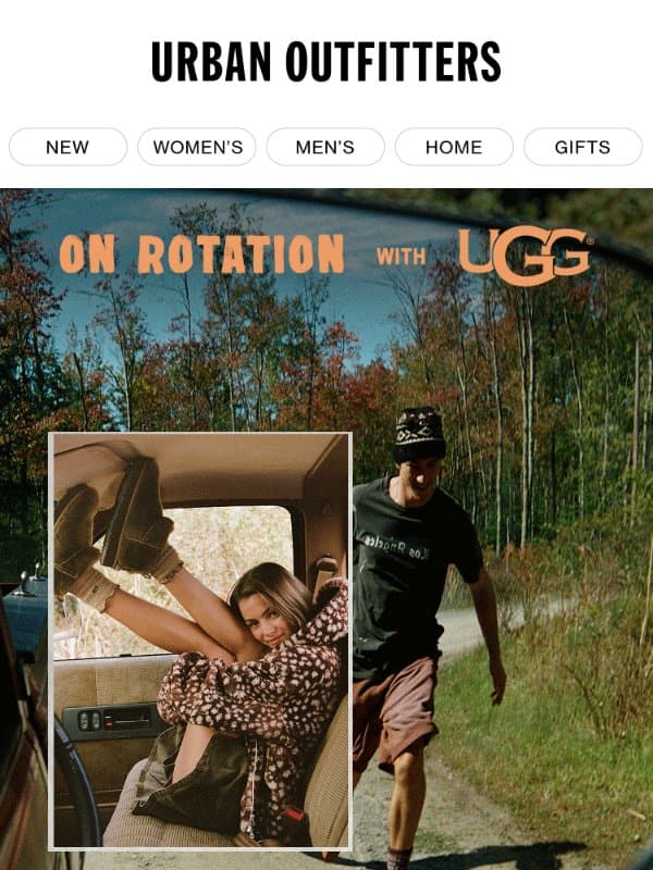 On Rotation: UGG Season email from Urban Outfitters
