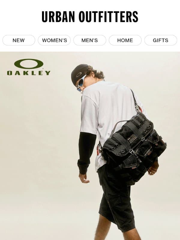 New Oakley: Go-to sportswear & everyday fits email from Urban Outfitters