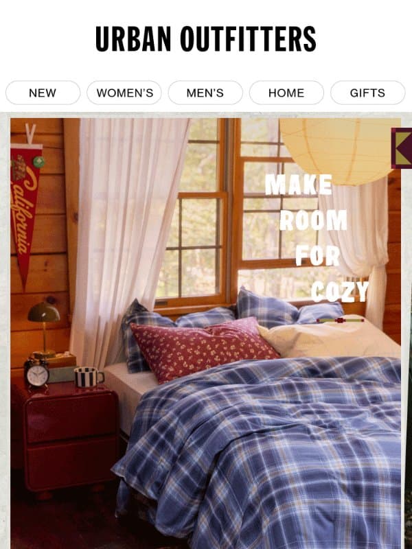 For the friend that loves staying in 🛏️ email from Urban Outfitters