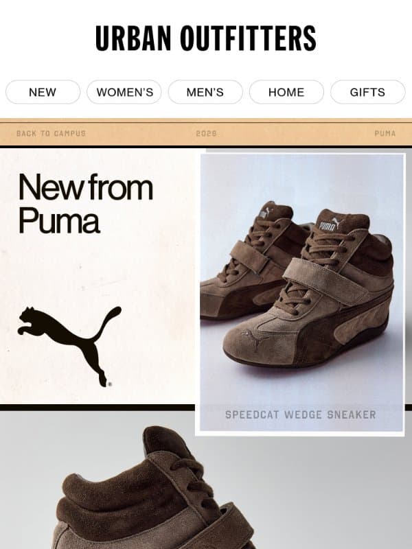 ICYMI: NEW π Puma Speedcat Wedge Sneaker email from Urban Outfitters