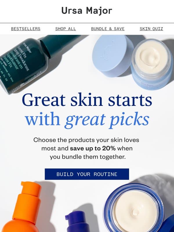 Your favorites, up to 20% off email from Ursa Major