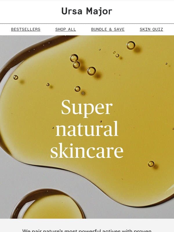 Super by nature email from Ursa Major