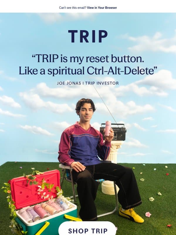"TRIP is my reset button" ✨ email from Us