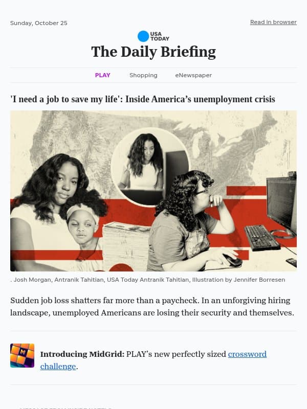 'I need a job to save my life': Inside America’s unemployment crisis email from USA Today