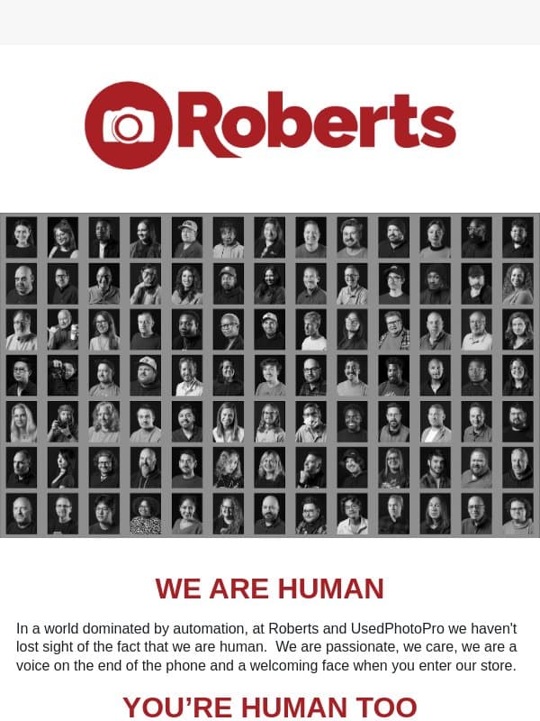 We've got your Back email from UsedPhotoPro