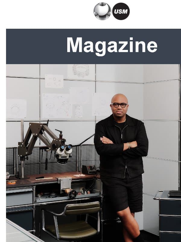 In Process: Bernard James, Fine Jewelry Designer at USM SoHo email from USM Modular Furniture