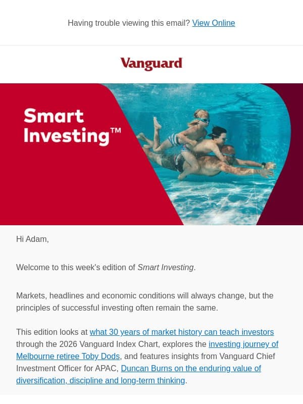 What 30 years of market history can teach investors | Lessons from a long-term investor | Insights from Vanguard’s CIO email from Vanguard