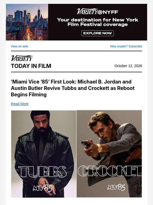 'Miami Vice '85' First Look; 'Hatchet' Adaptation Set at Netflix; 'Always Lalisa' Director Talks Lisa Doc email from Variety