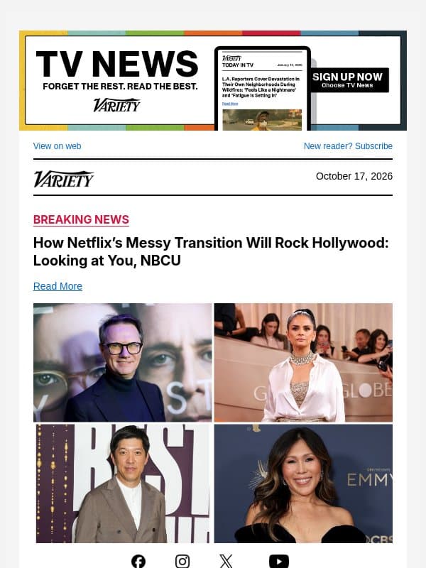 How Netflix’s Messy Transition Will Rock Hollywood: Looking at You, NBCU email from Variety
