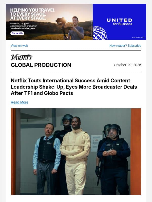 Netflix Touts International Success; Amazon MGM Studios Japan Doubles Investment; 'Harry Potter' Tour Boosts WB Studios Leavesden email from Variety