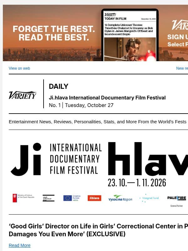 Ania Winiarska on Troubled Teens; Brydie O’Connor Talks Lesbian Icon; Iranian Director Discusses 'Frightening' Shoot email from Variety