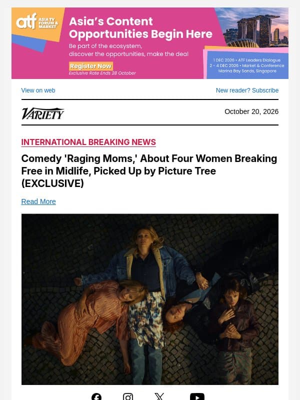 Comedy 'Raging Moms,' About Four Women Breaking Free in Midlife, Picked Up by Picture Tree (EXCLUSIVE) email from Variety