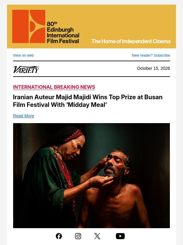 Iranian Auteur Majid Majidi Wins Top Prize at Busan Film Festival With ‘Midday Meal’ email from Variety