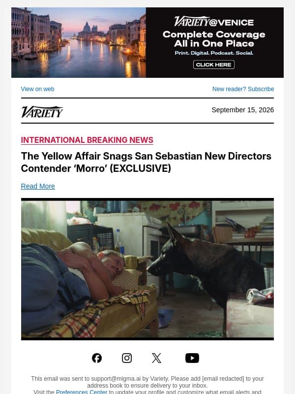 The Yellow Affair Snags San Sebastian New Directors Contender ‘Morro’ (EXCLUSIVE) email from Variety