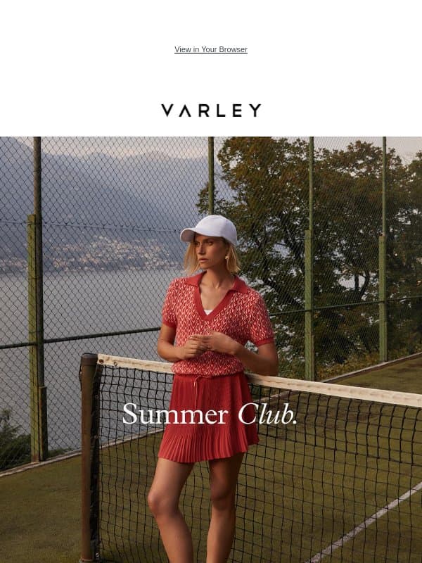 Summer Club has arrived email from Varley