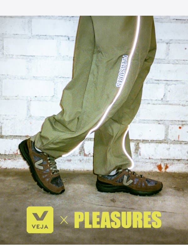 VEJA x PLEASURES email from Veja