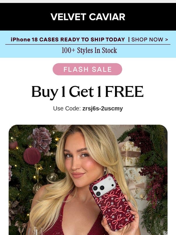 Buy 1 Get 1 FREE - 24 Hours Only! email from Velvet Caviar