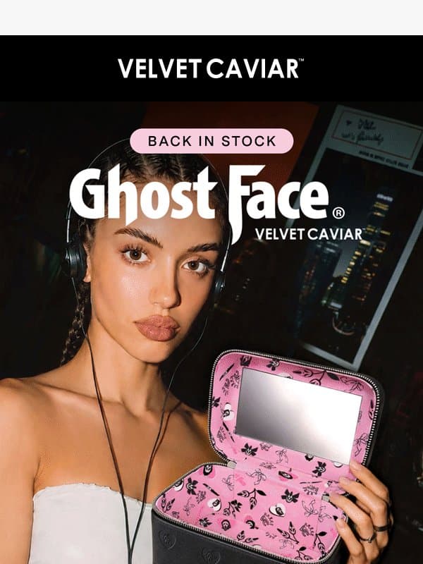 FINAL RESTOCK 🔪💕 Ghost Face email from Velvet Caviar