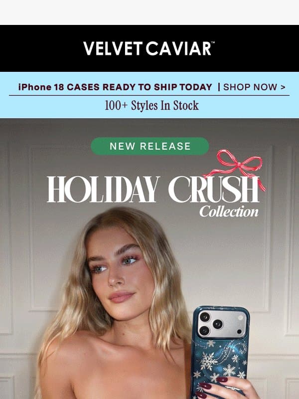 SELLING FAST ☕🧣 The Holiday Collection email from Velvet Caviar