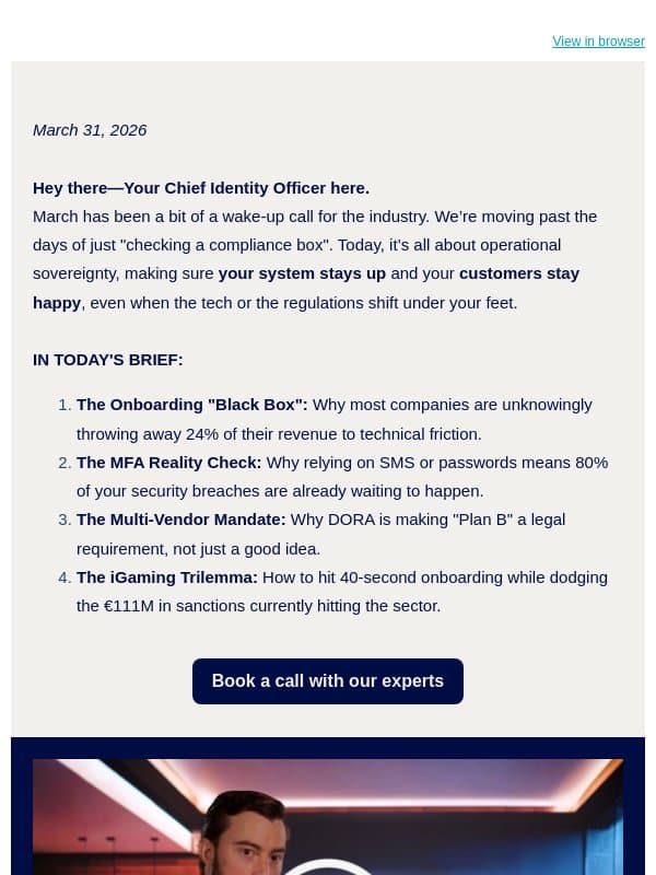 Veridas on Viewpoint: Redefining Trust in the $9.5T AI Fraud Era email from Veridas