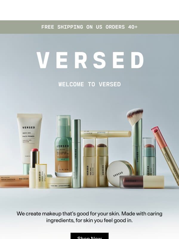 Makeup That's Good For Your Skin email from Versed