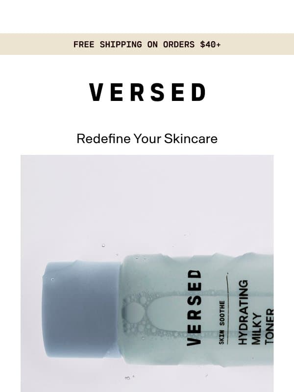 For Skin You Feel Good In email from Versed