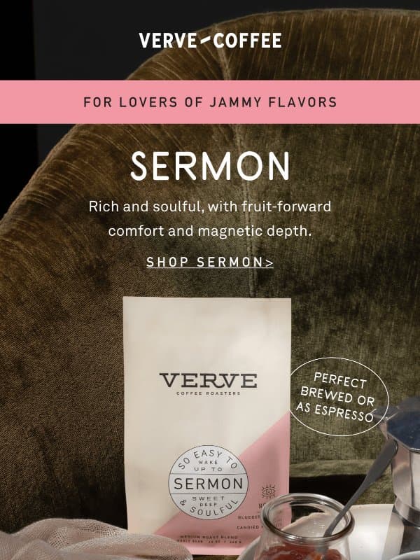 Berry, berry good π email from Verve Coffee Roasters