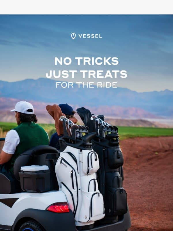 Trick Or Tee Time email from Vessel