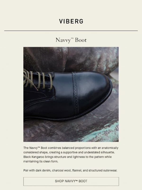 Navvy™ Boot - Black Kangaroo email from Viberg Boot