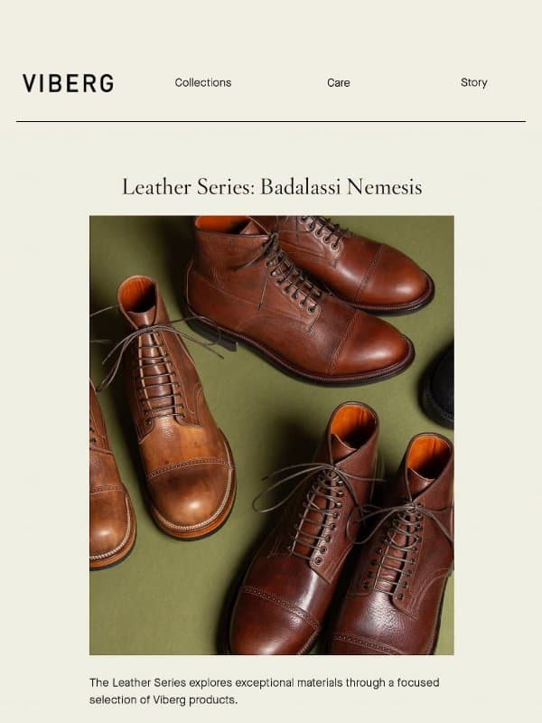 Leather Series: Badalassi Nemesis email from Viberg Boot