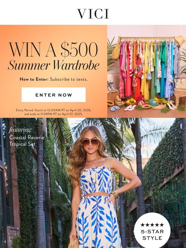 NEW & Most Wanted Styles Inside 💃 40% Off The Best Dressed Event email from Vici