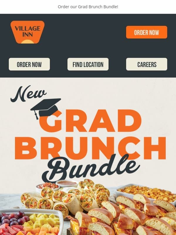 Prepping For Your Grad's Party? πβ email from Village Inn