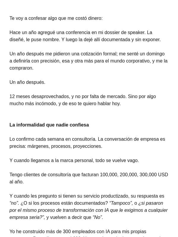 $15,000 vs. $24,000 (mismo día de trabajo) email from Vilma Núñez
