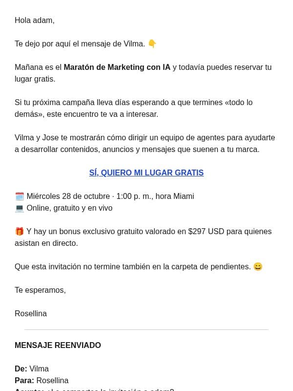 FWD: adam, Vilma me pidió que te compartiera esto email from Vilma Núñez
