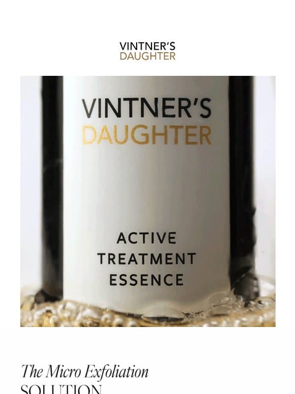 Stop Scrubbing Your Face email from Vintner's Daughter
