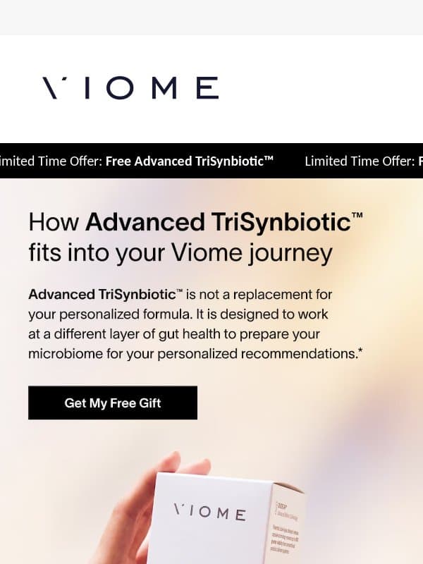 How does a gut primer fit into my Viome Plan? email from Viome