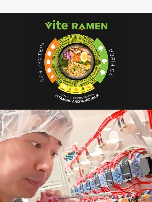 Our Noodle Factory Broke Down Because Of This Little Thing? email from Vite Ramen