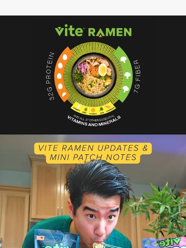 We’re NOT raising prices: Vite Ramen Batch 4 Mini Patch Notes, Vault Vote, and more! email from Vite Ramen