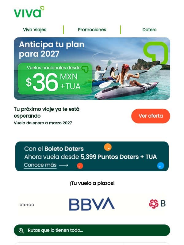 Podemos ver tu futuro... 🔮 email from Viva Aerobus