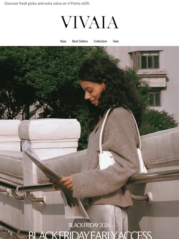 JUST UPDATED 🖤 Black Friday Early Access email from VIVAIA