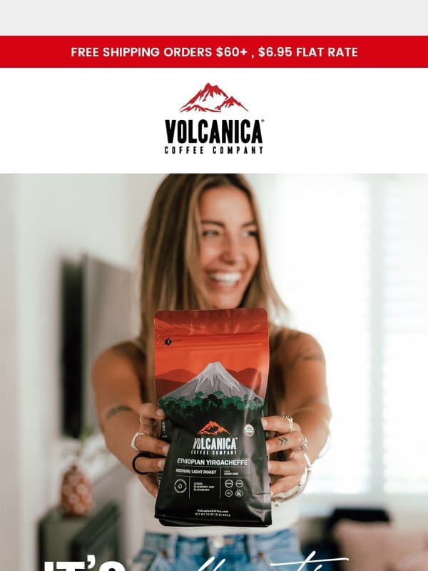 We miss you - here’s 20% OFF email from Volcanica Coffee