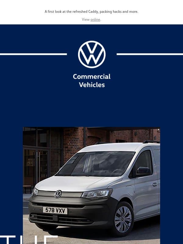 Your autumn update, Adam. email from Volkswagen
